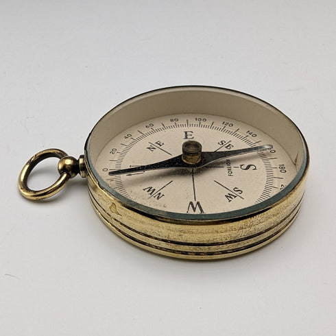 Vintage Brass Compass Foreign
